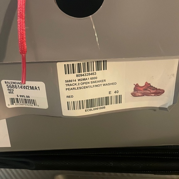 all red balenciaga track sneakers - Picture 2 of 7